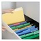 Universal Deluxe Colored 1/3-Cut Top Tab Letter Size File Folders - Assorted (100/Box)